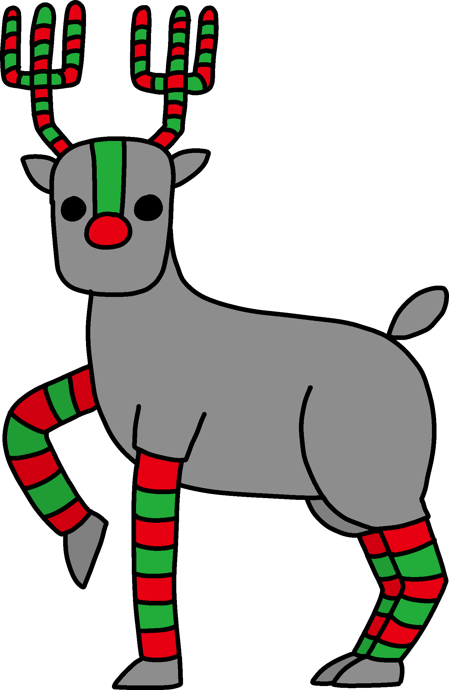Reindeer (1472x2261), Png Download