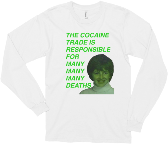 Fuck Cocaine Long Sleeve - Sweater (600x600), Png Download