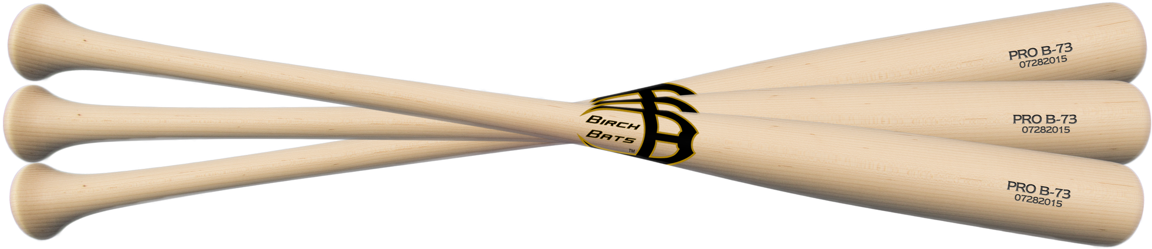 Pro Series Variety 3-pack Birch Bats - Birch Baseball Bats (2360x500), Png Download