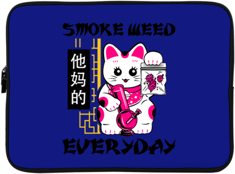 Smoke Weed Everyday Laptop Sleeve - Vaporwave Tees Smoke Weed Every Day (480x480), Png Download