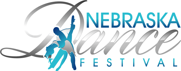 Nebraska Dance Festival - Logo Dancesport (612x241), Png Download