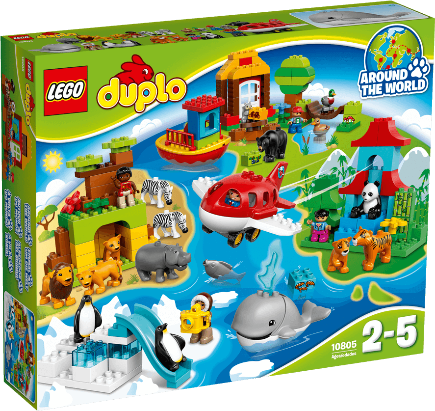 Duplo Around The World - Duplo Around The World (10805) (1488x837), Png Download