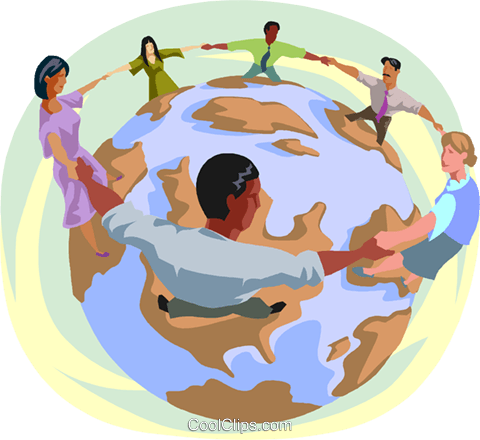Individuals Locking Arms Around The World Royalty Free - Nobody Calls Me A Wog Anymore (480x440), Png Download
