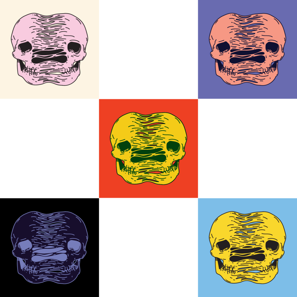 Mixing My Love Of Street Art And Skulls, I Started (1000x1000), Png Download