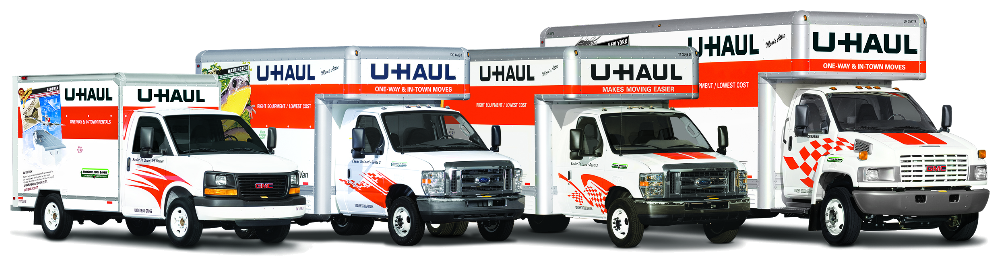 Truck Rental - U Haul Truck (1000x266), Png Download