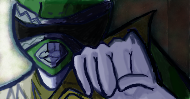 Green Ranger - Graffiti (620x324), Png Download