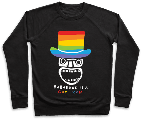 Babadook Is A Gay Icon Pullover - Babadook And Pennywise Meme (484x484), Png Download