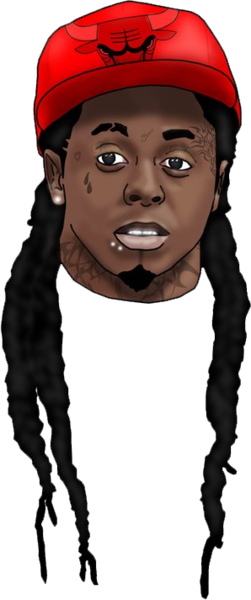 Lil Wayne Clipart Transparent - Lil Wayne Cartoon Png (251x600), Png Download