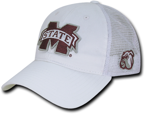 Ncaa Msu Mississippi State U Bulldogs Relaxed Trucker - Ncaa Mississippi State University Relaxed Trucker Mesh (500x500), Png Download
