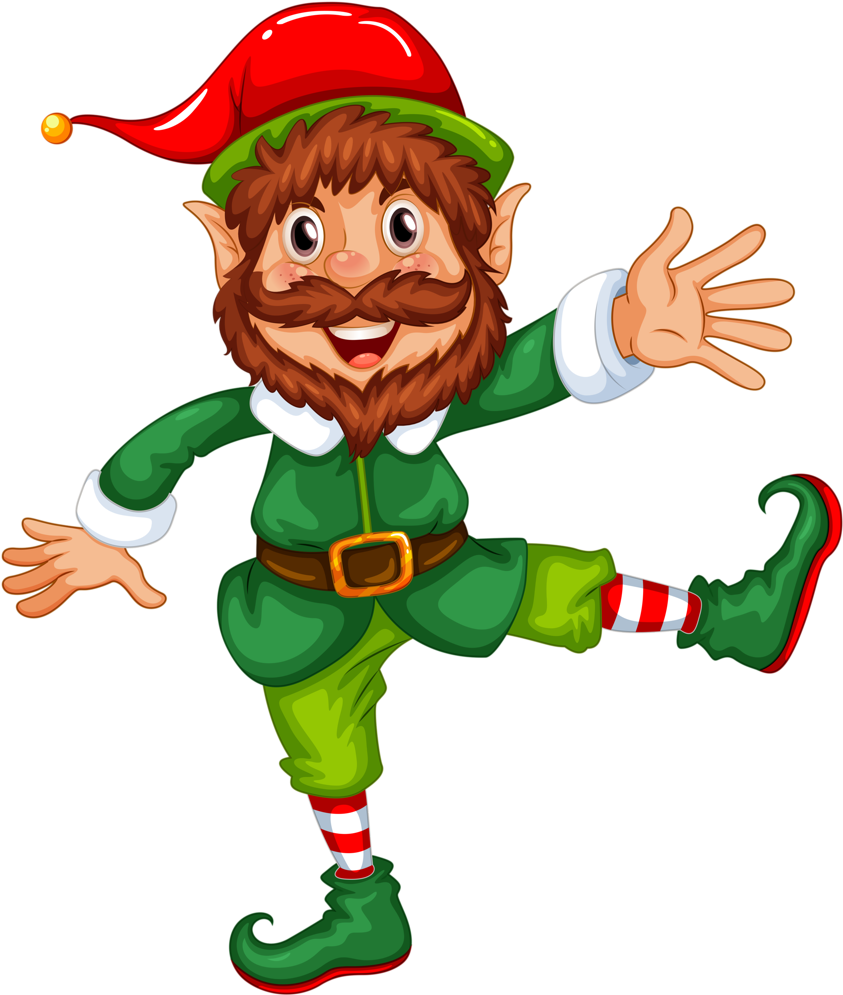 Download Free Printable Clipart And Coloring Pages - Christmas Elf Clipart Png (600x705), Png Download