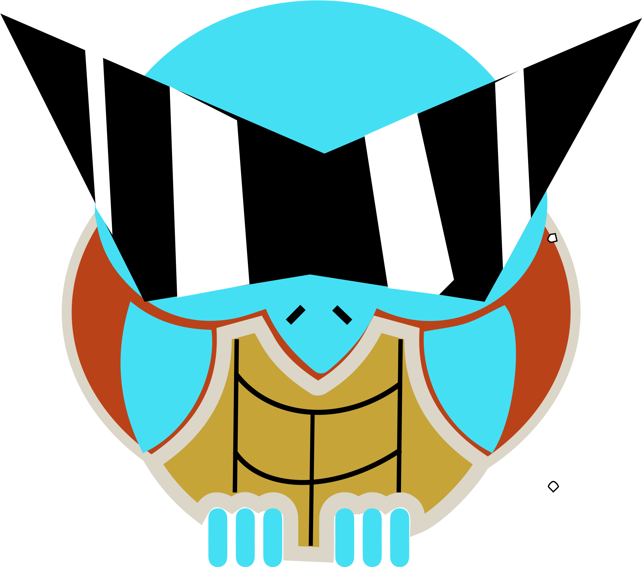 Squirtle Squad Logo - Emblem (1583x1517), Png Download