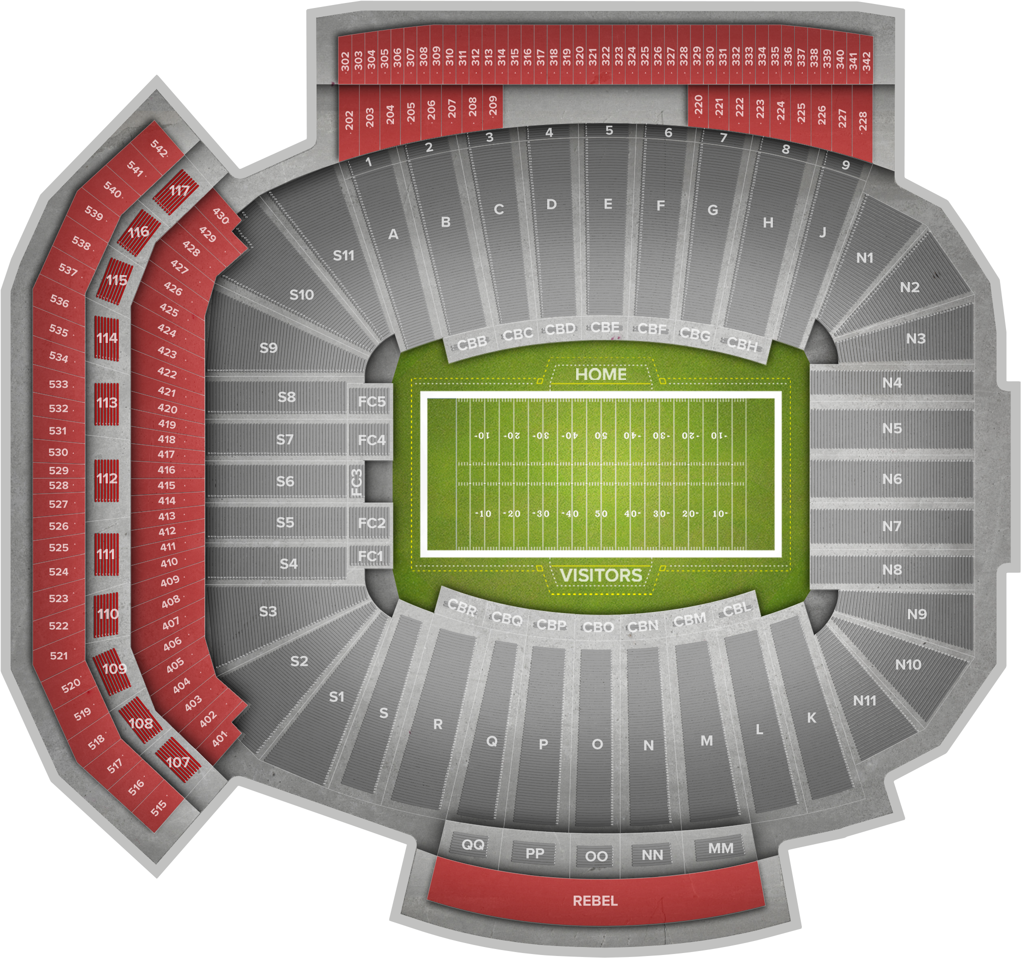 Mississippi State Football At Ole Miss Football At - University Of Mississippi (2560x1936), Png Download