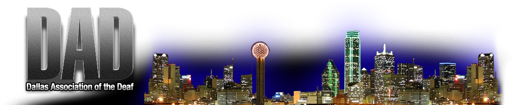 Dallas Association Of The Deaf Inc (1137x233), Png Download