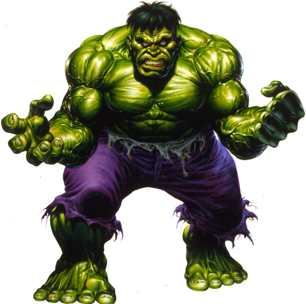 Incredible Hulk Comic Art (1066x1056), Png Download