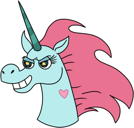Flying Princess Pony Head - Star Vs The Forces Of Evil Pony Head Drawing (540x540), Png Download