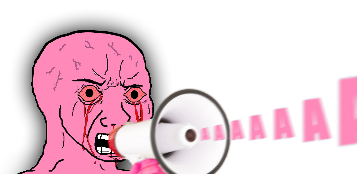644kib, 1500x805, Pink Wojak - Illustration (1500x805), Png Download