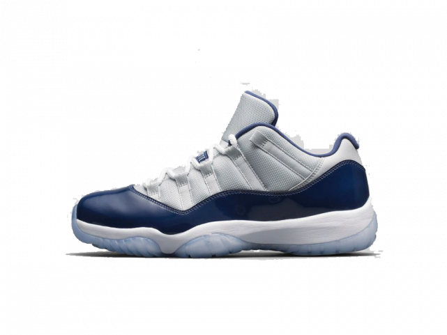 Air Jordan 11 Low Georgetown Mens (640x640), Png Download