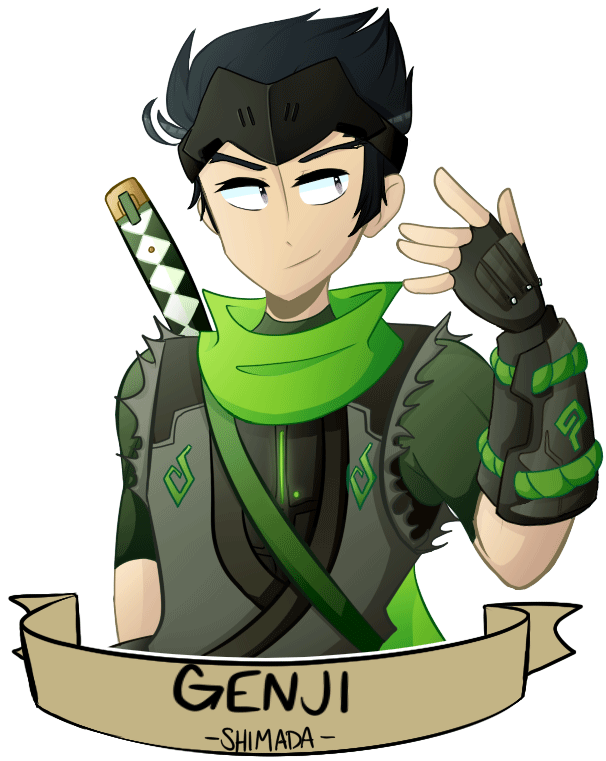 Cartoon Genji Gif (630x788), Png Download