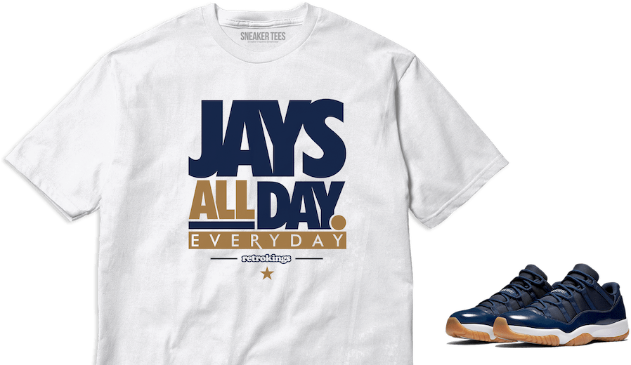 Jordan 11 Navy Gum - Air Jordan 11 Low - Navy/gum Size 10.5 (984x535), Png Download