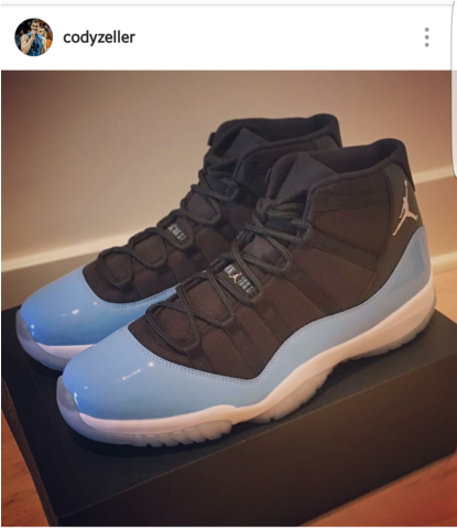 Air Jordan 11 Cody Zeller Pe “black Pantone” - Sneakers (730x480), Png Download