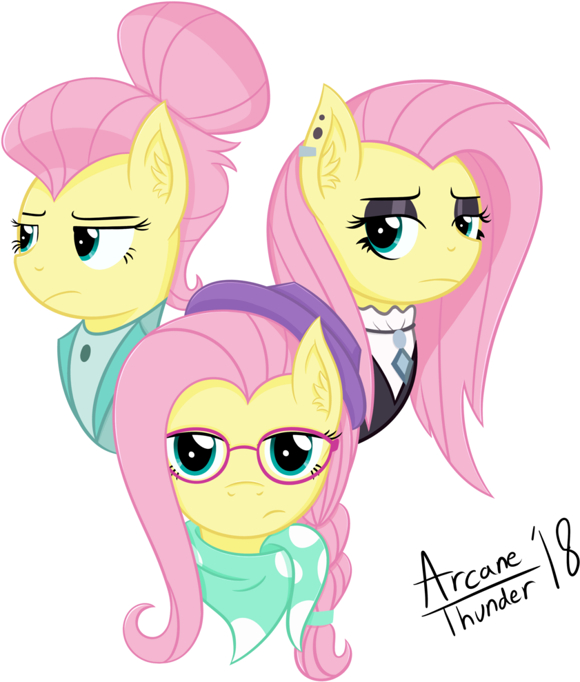Absurd Res, Alternate Hairstyle, Artist - Fluttershy (1024x1024), Png Download