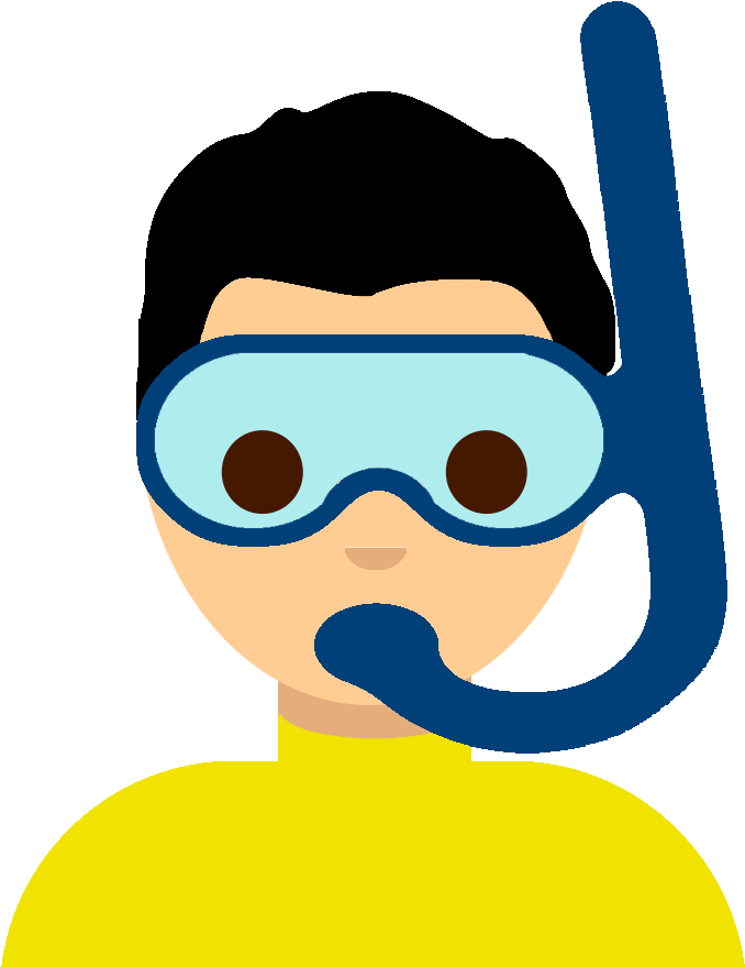Scuba-diving Boy Emoji - Scuba Diving Emoji Transparent (725x950), Png Download