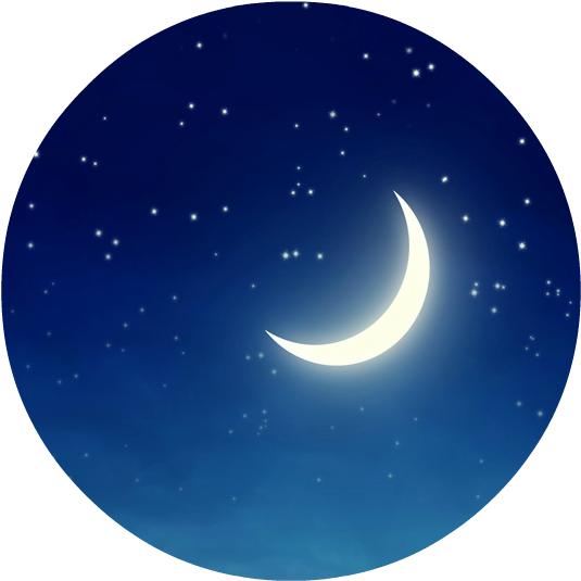 10x10ft Dark Blue Sky Night Moon Font B Crescent B - Animal Jam Clans (571x563), Png Download