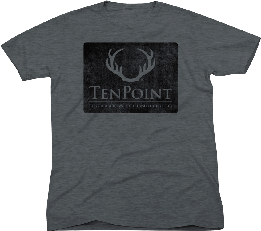 Gray T-shirt - Ten Point T Shirts (960x760), Png Download