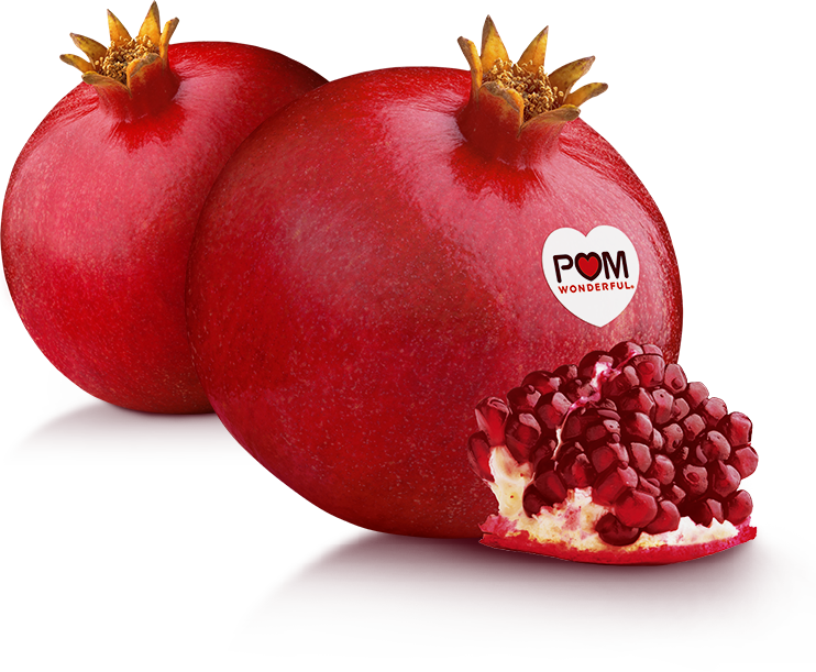 Fresh Pomegranates - Pom Wonderful (742x611), Png Download