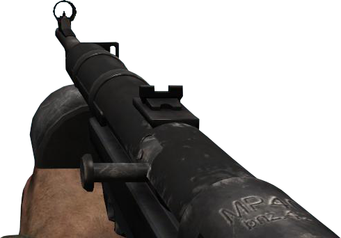 Mp40 Dual Magazines Waw - Wiki (490x342), Png Download