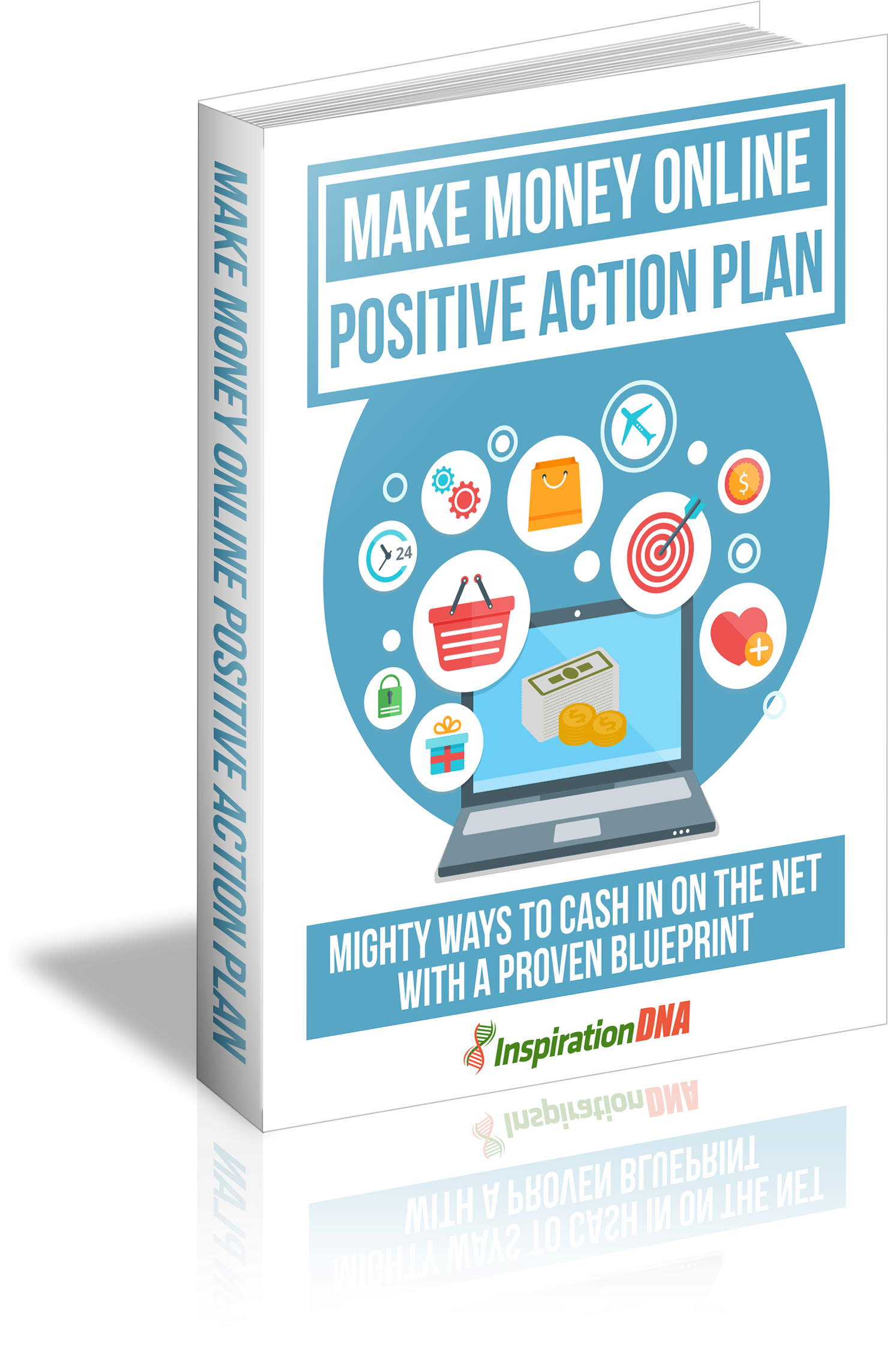 Make Money Online Positive Action Plan Free Ebooks (1500x2287), Png Download