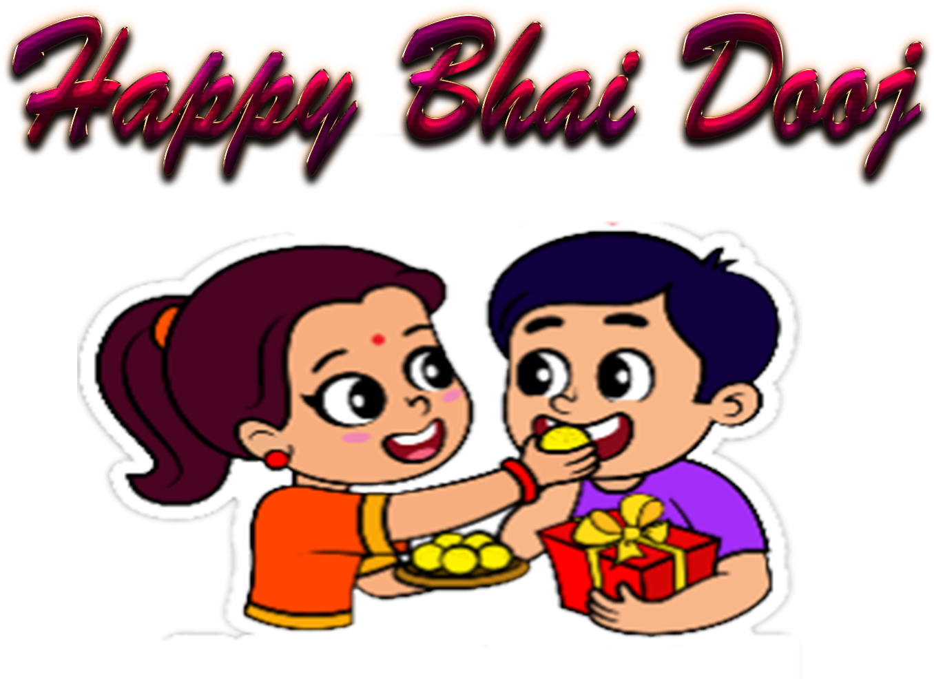 Happy Bhai Dooj Hd Png (1504x1060), Png Download