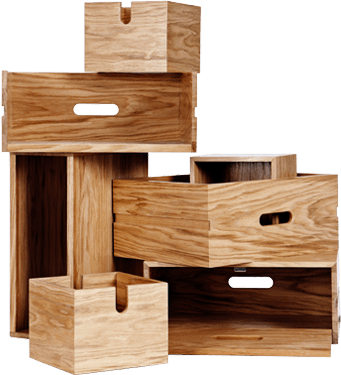 Boxes-cropped - Plywood (341x375), Png Download
