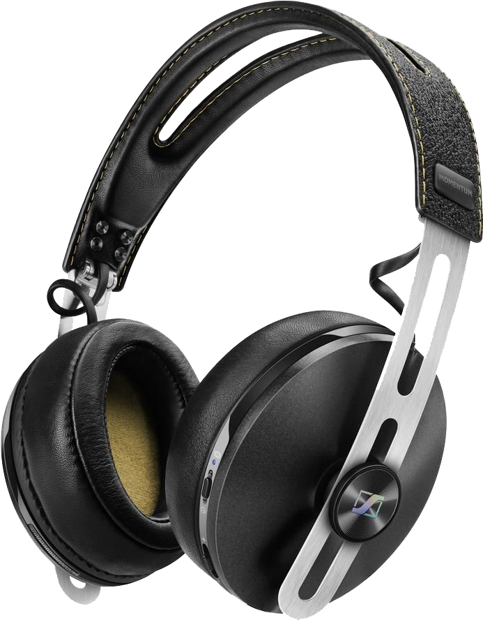 Headphones - Sennheiser - Momentum On-ear Wireless - Black Headphones (1000x887), Png Download