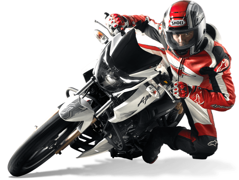Tvs Apache Rtr 180abs - Apache Rtr 180 White (500x377), Png Download