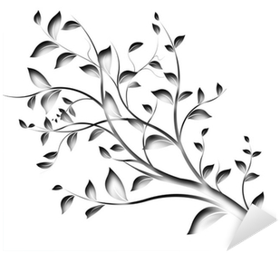 Floral Decor Element - Fotobehang Bloemen (400x400), Png Download