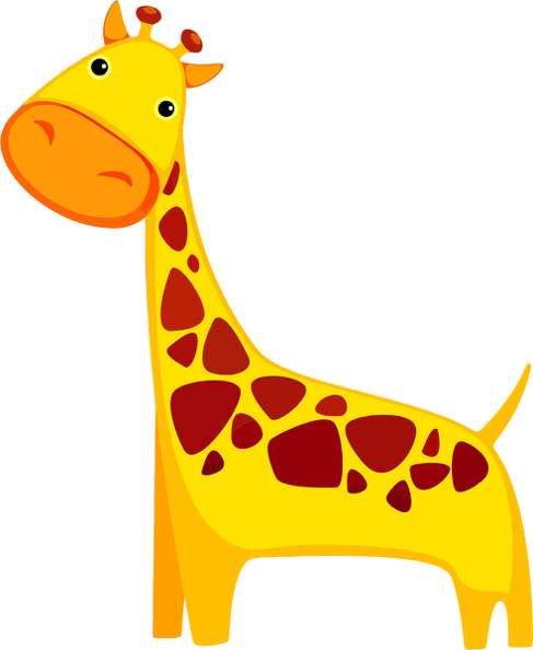 Giraffe Clipart (487x594), Png Download