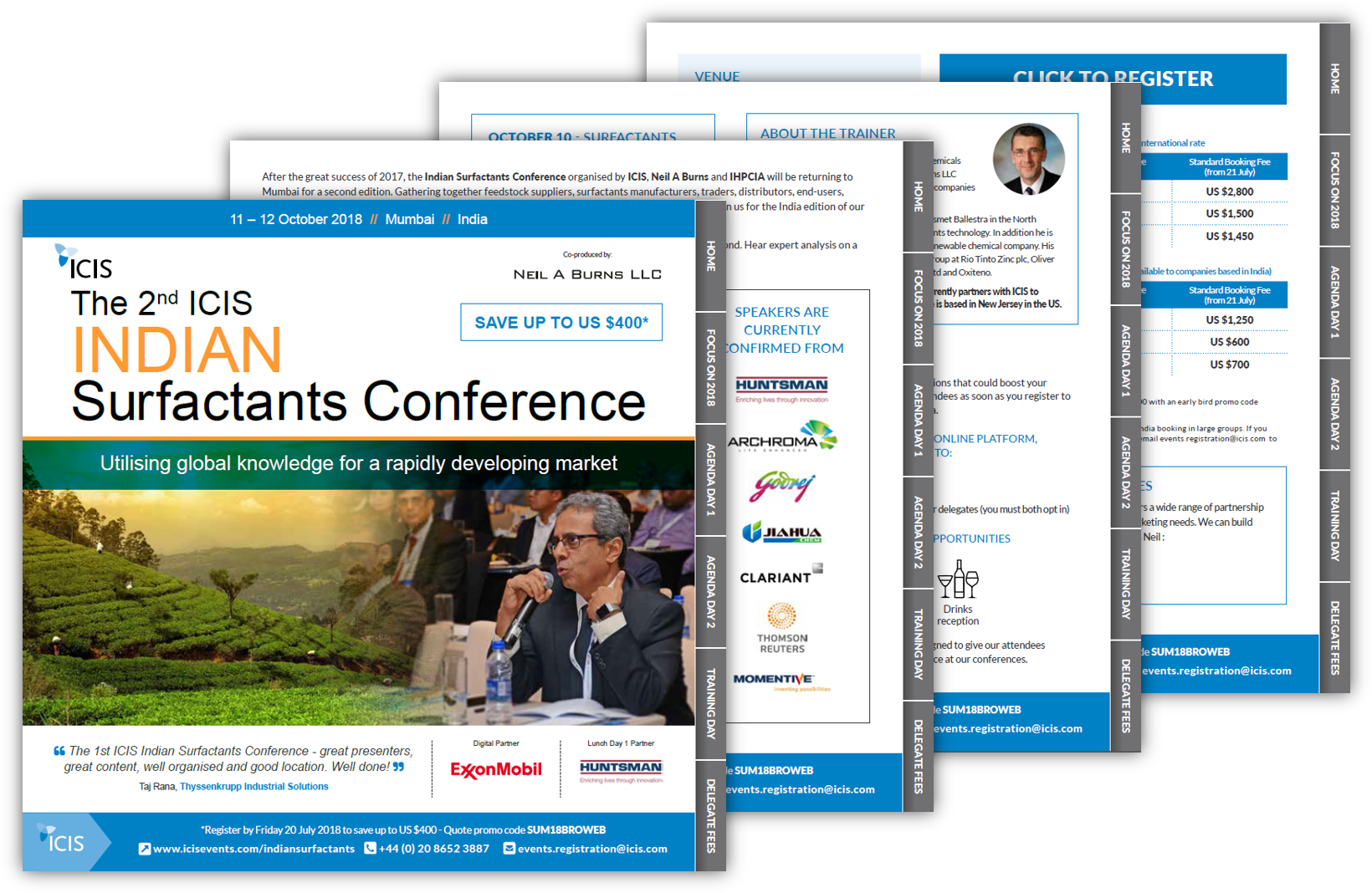 Download Brochure For Latest Updates On The Agenda, - Icis Indian Surfactants Conference 2018 (1651x1079), Png Download