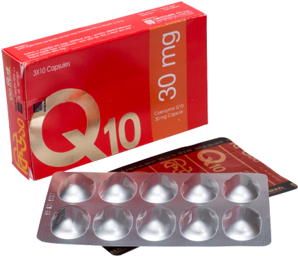 Q10 60mg Capsule - General Pharma (600x400), Png Download