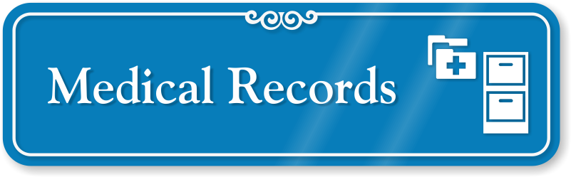 Medical Records Hospital Showcase Sign - Adults Only Bathroom Sign (800x570), Png Download