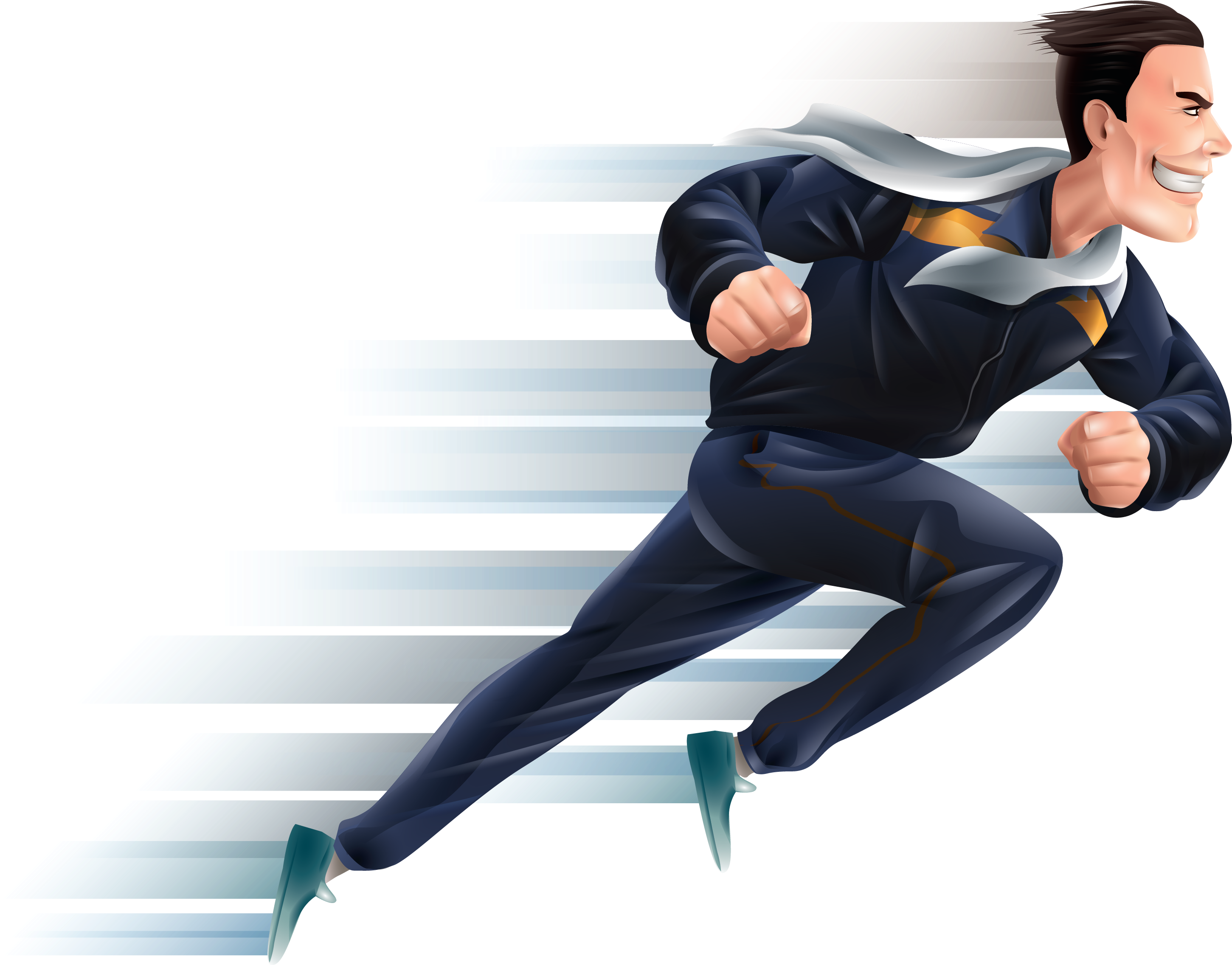 He to run very fast too