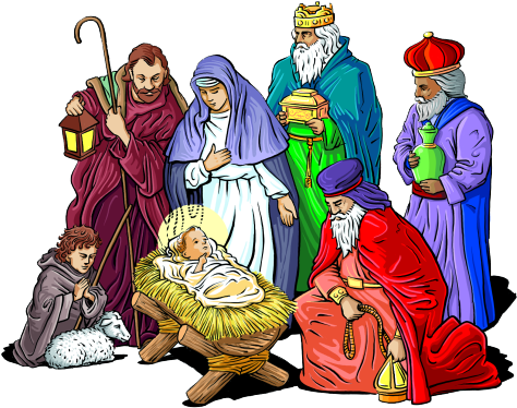 Baby Jesus Png Free Download - De La Naissance De Jésus (500x396), Png Download