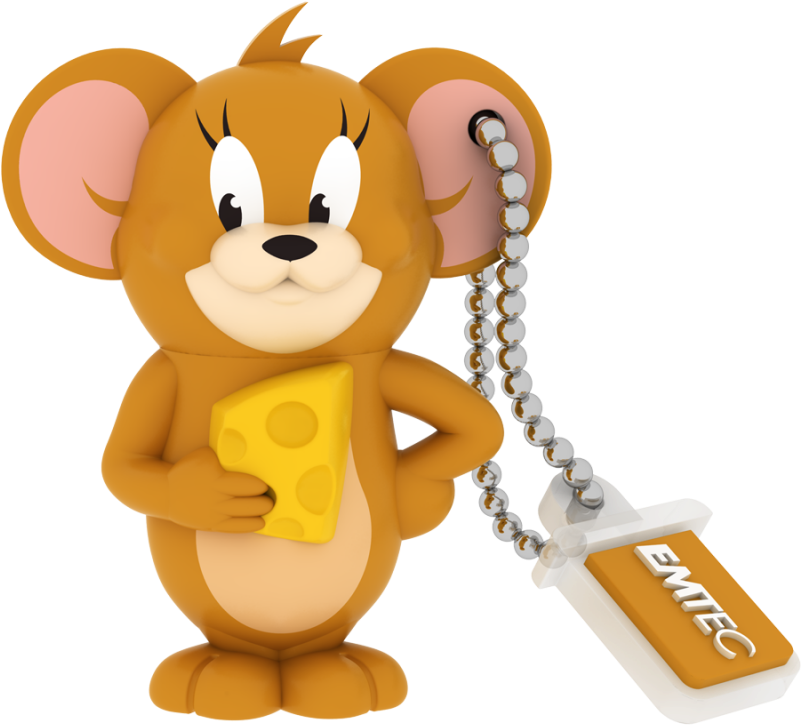 Tom & Jerry, Jerry Front Closed - Emtec Animals Jerry 8gb Usb Flash Drive (800x800), Png Download