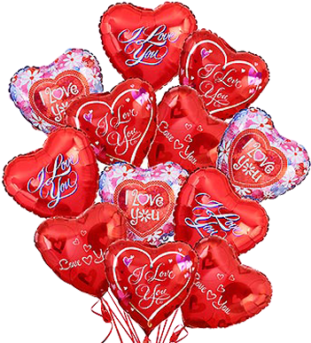 Balloon Heart Shape Png - Flowers For Love And Romance (400x400), Png Download