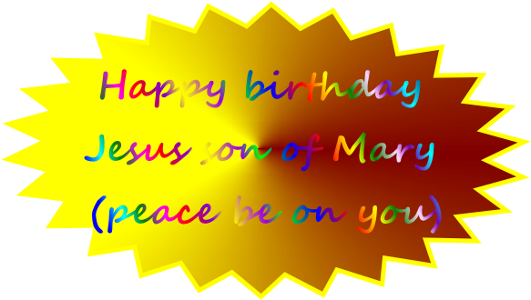 Happy Birthday Jesus Son Of Mary - Sprocket (592x349), Png Download