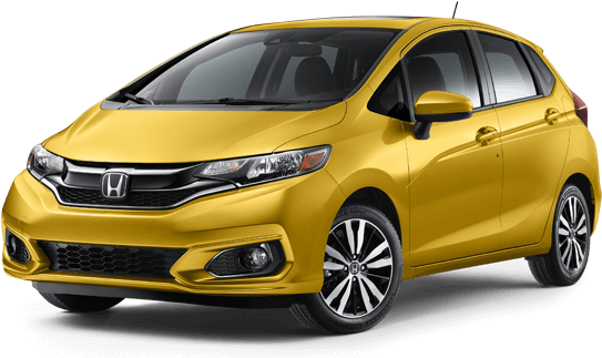 2018 Honda Fit Near Lafayette, La - 2019 Honda Fit Yellow (595x322), Png Download