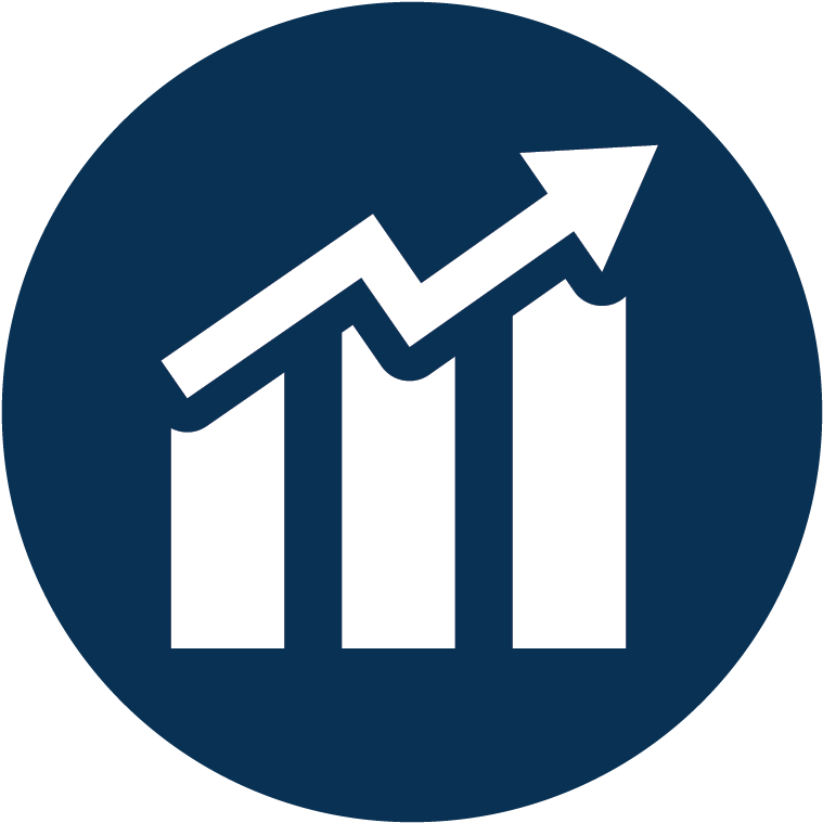 Economics - Performance Management Icon Blue (900x900), Png Download