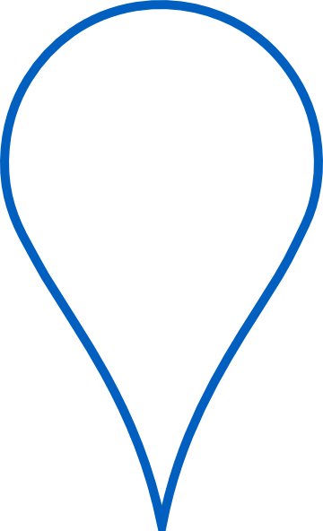 Blue Google Map Pin Svg Clip Arts 360 X 592 Px (360x592), Png Download