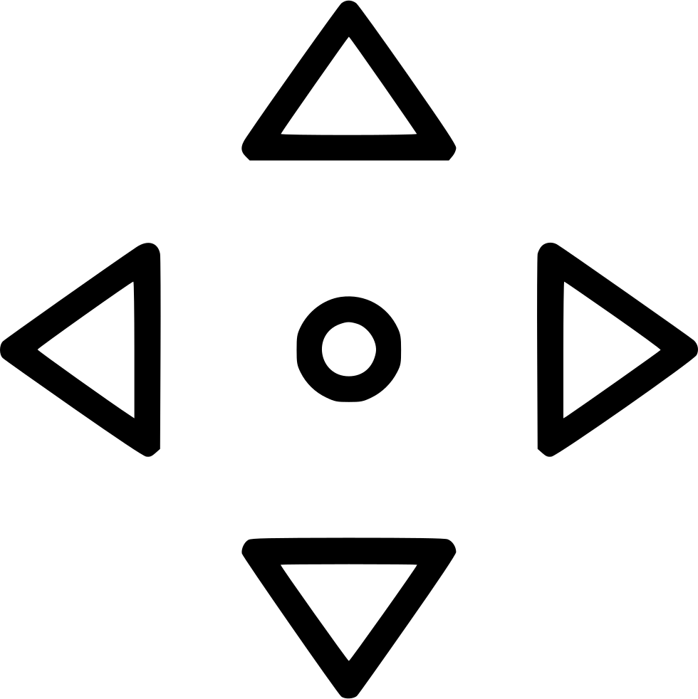 Move Left Right Up Down Arrow Navigate Comments - Arrow Up Down Left Right (980x982), Png Download