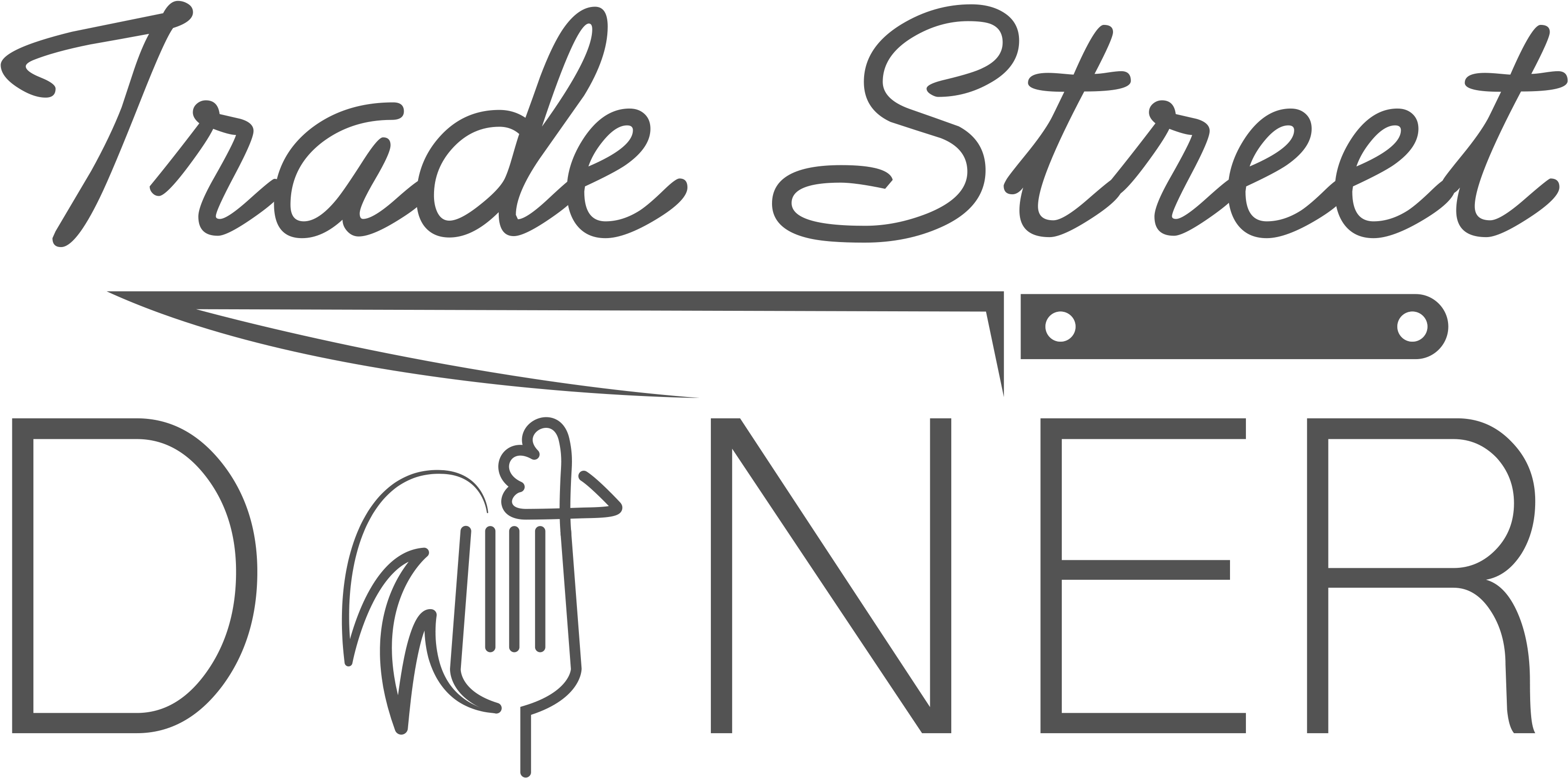 Trade St Diner (3300x1719), Png Download